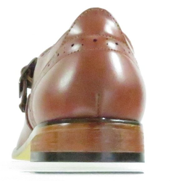 Executive Brown Buckle Italian Style Shoes - Picture 8 of 12